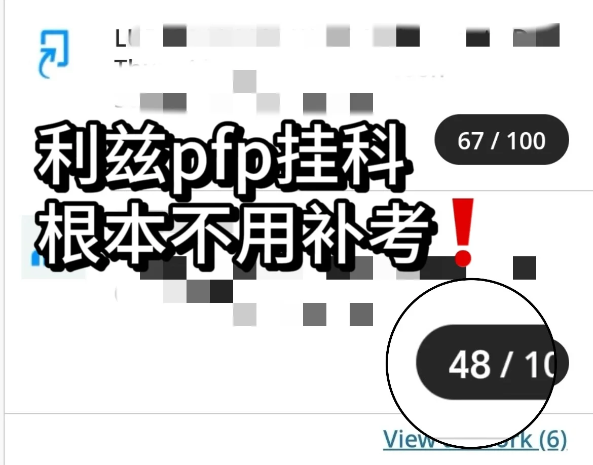 利兹pfp课程出分48,多给两分有多难啊! · 封面