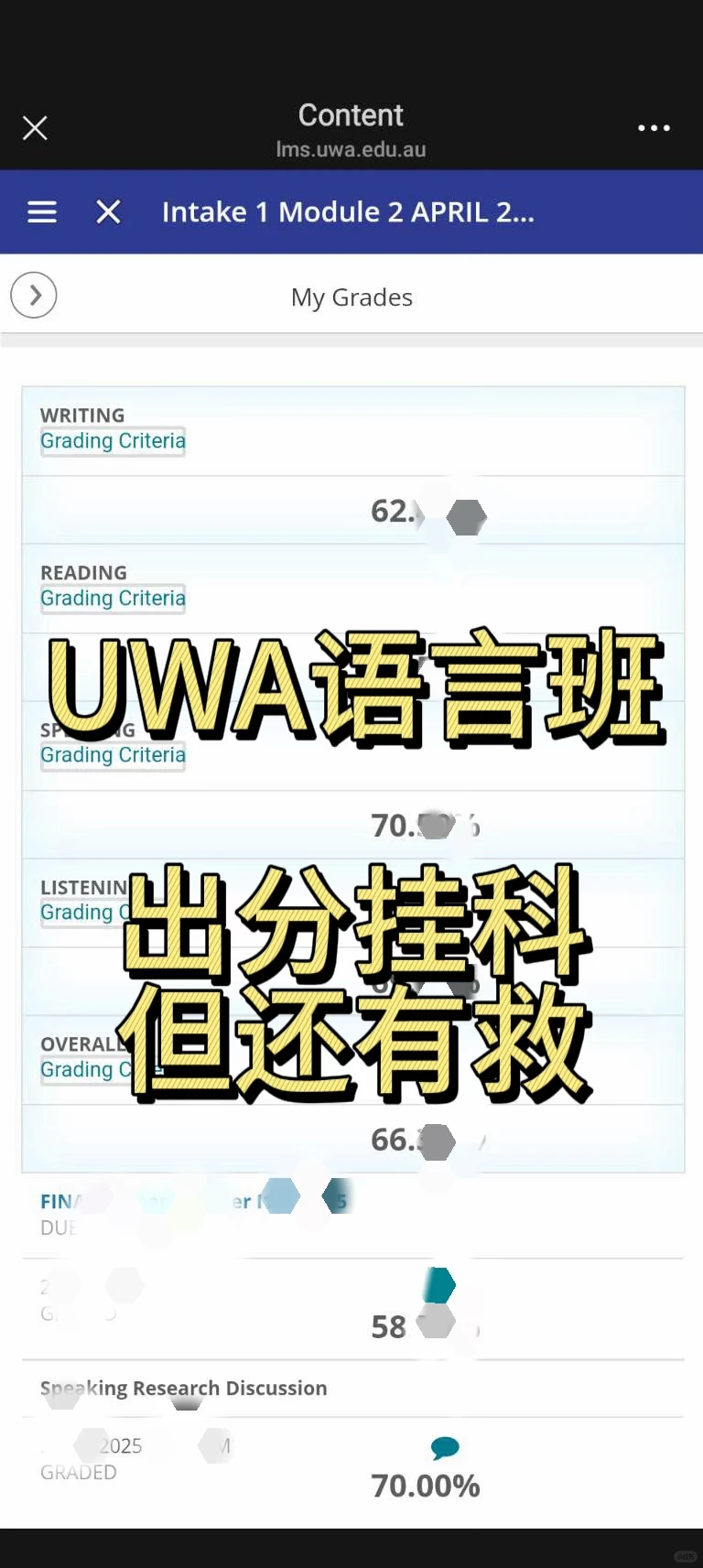 UWA西澳语言班 吃相别太难看 · 封面
