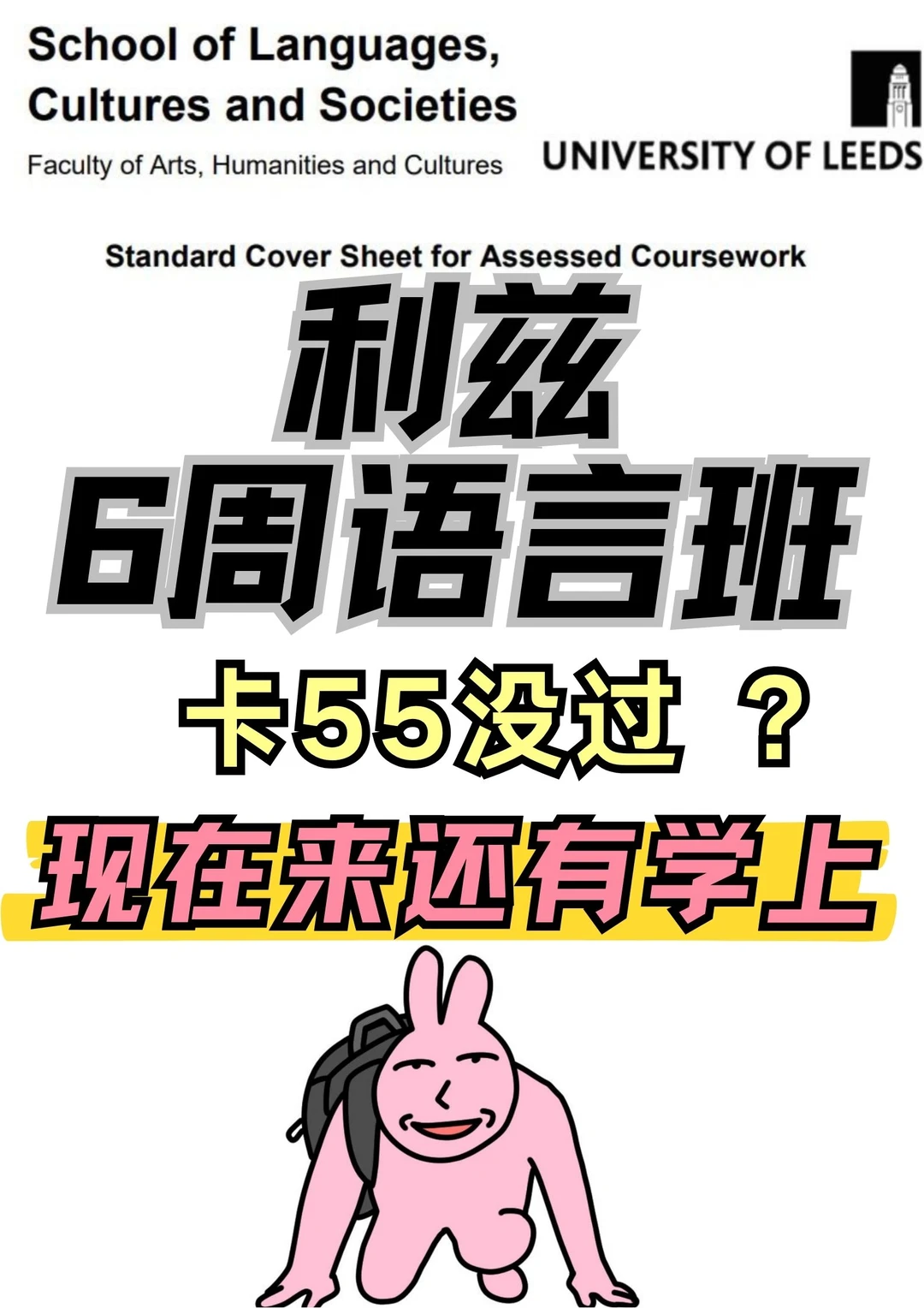 刚出分!🌰6周语言班挂的直接来!团队协助你 · 封面
