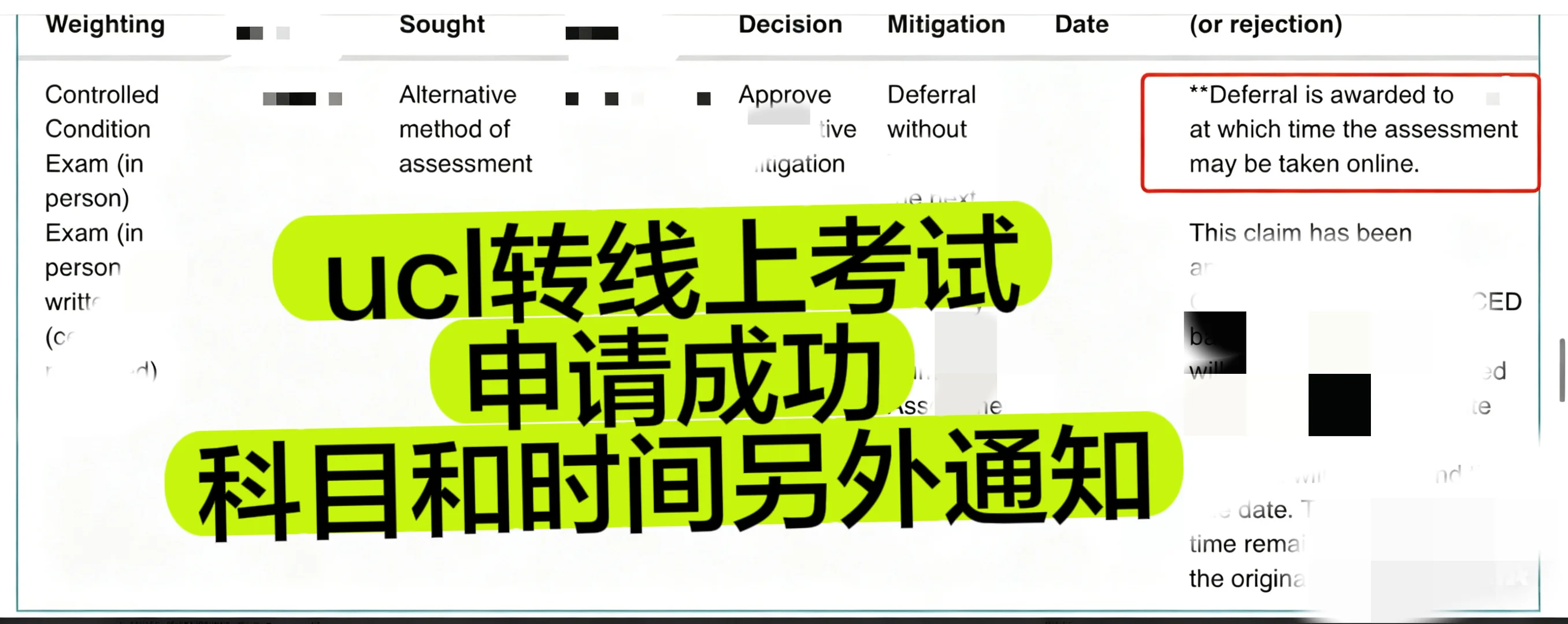ucl转线上考试,4.27开始final的成功转3个 · 内容配图 3
