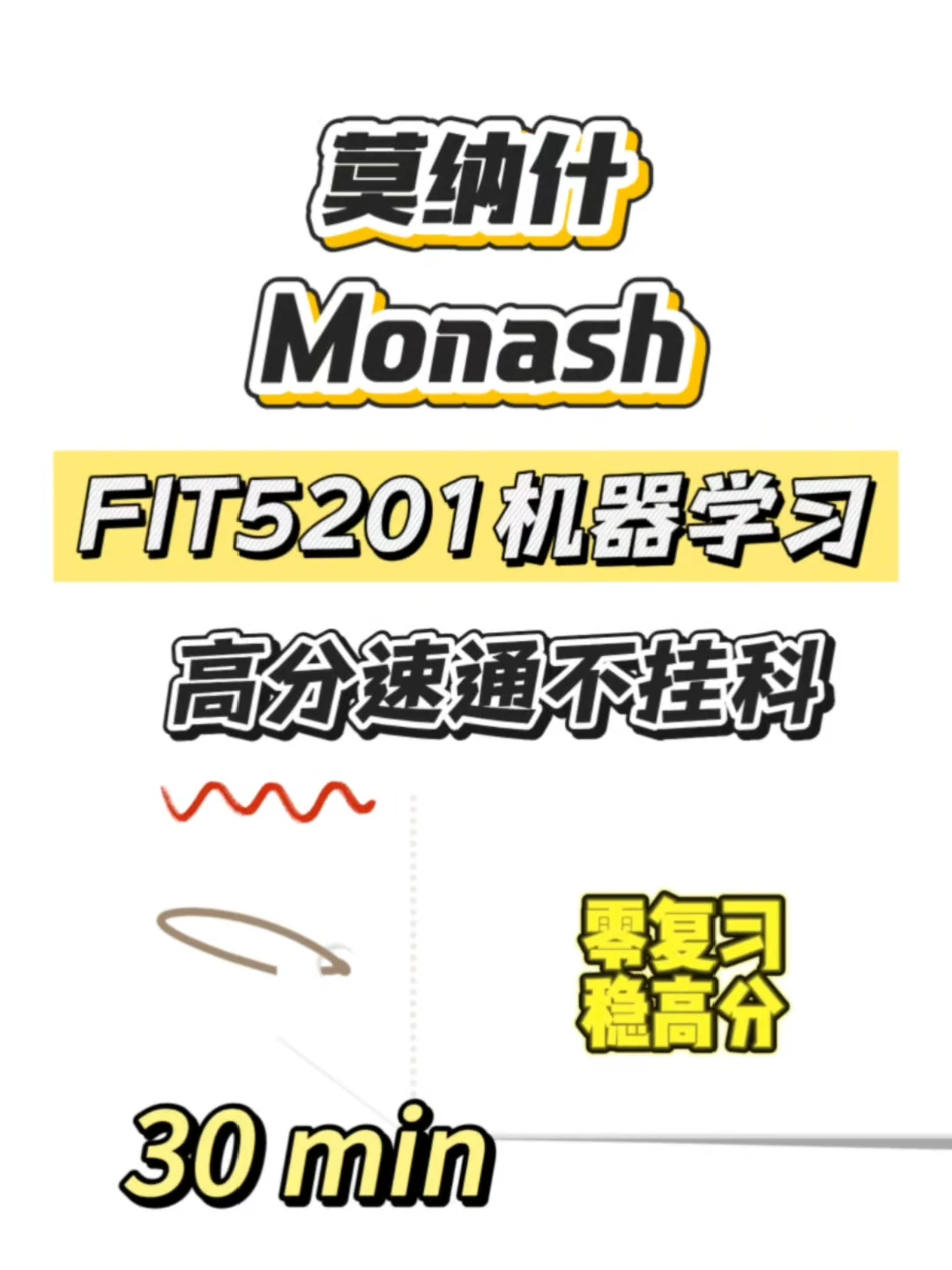 莫纳什期末考，30min速成！ · 内容配图 1