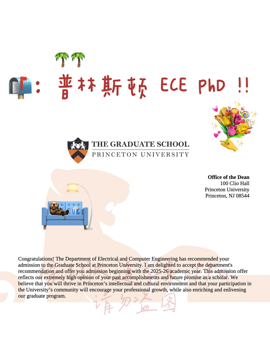 是谁美美接到普林斯顿 ECE PhD offer🫢 · 内容配图 1