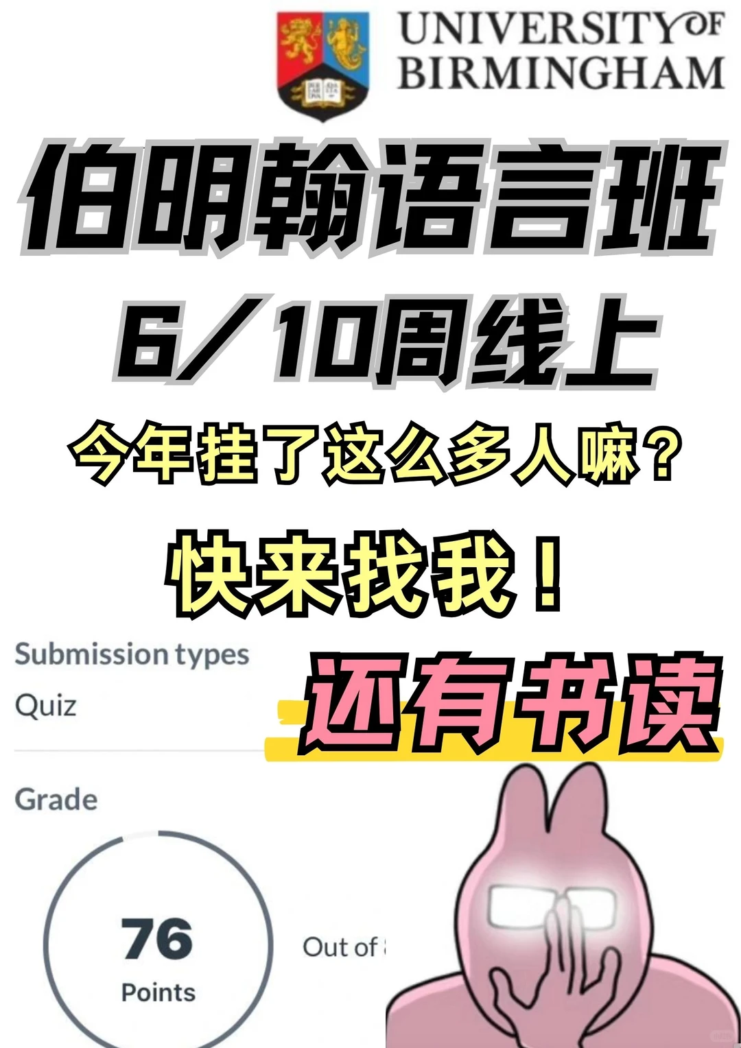伯明翰语言班挂科，求情信没用 · 封面