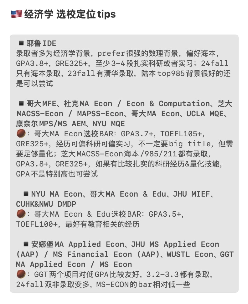 经济学选校最怕一个模板乱套 · 内容配图 2