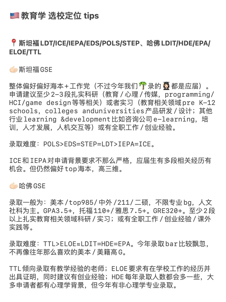 27/28fall谁要申美国教育学 !!! 🫢 · 内容配图 2