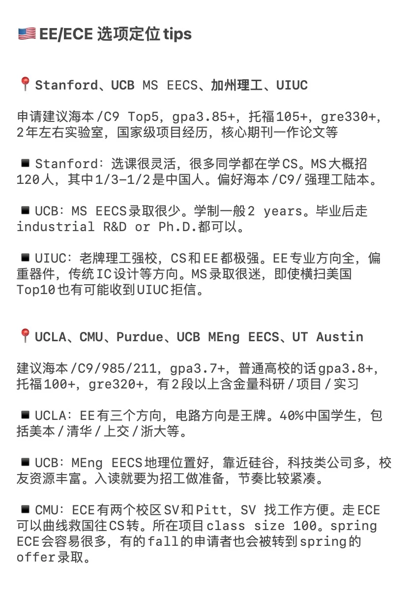 27/28fall谁要申美国EE/ECE !!! 🫢 · 内容配图 1
