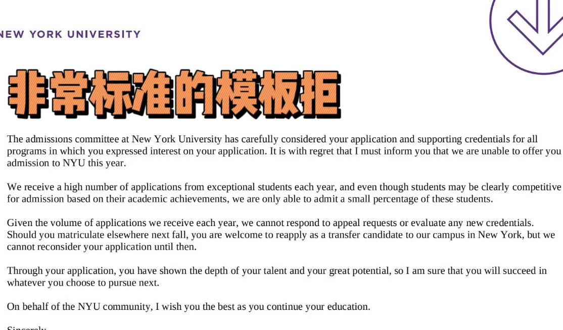 家长你记住:孩子被nyu的ed轮拒,是文书全责 · 内容配图 3