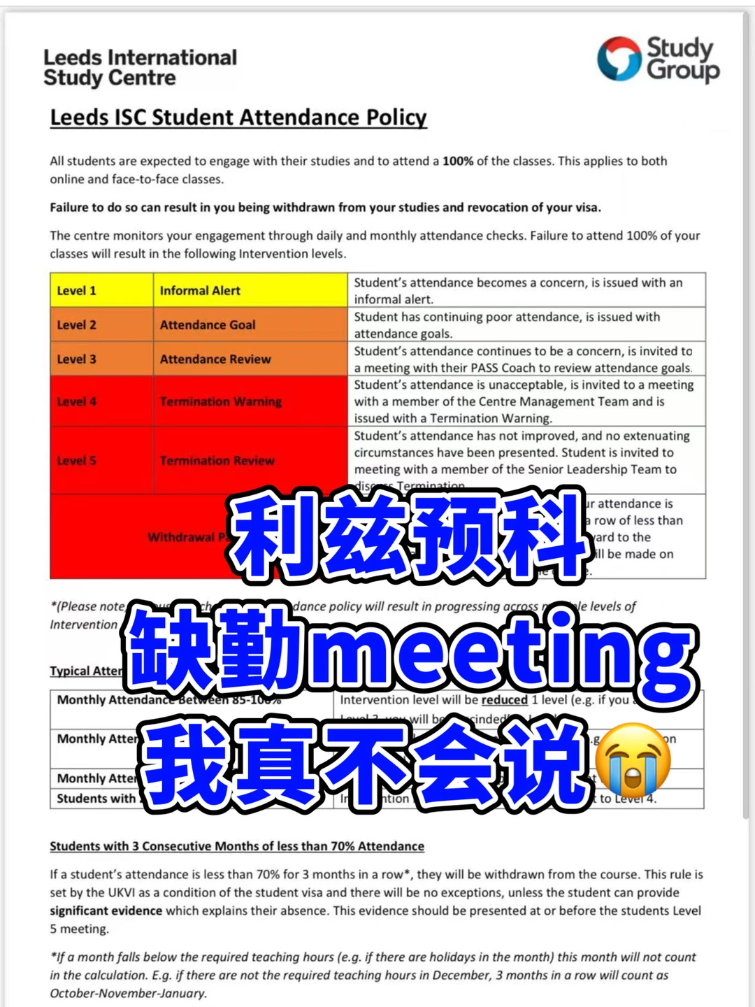 利兹预科缺勤level 3了！！你还敢瞎搞❓ · 封面