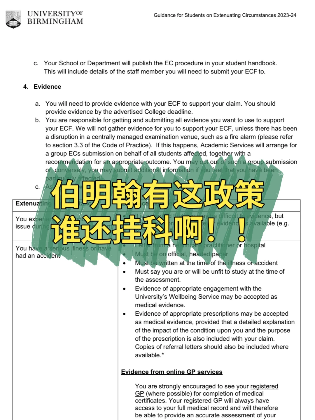伯明翰考后捞挂科/晚交!!EC确实好用!! · 封面