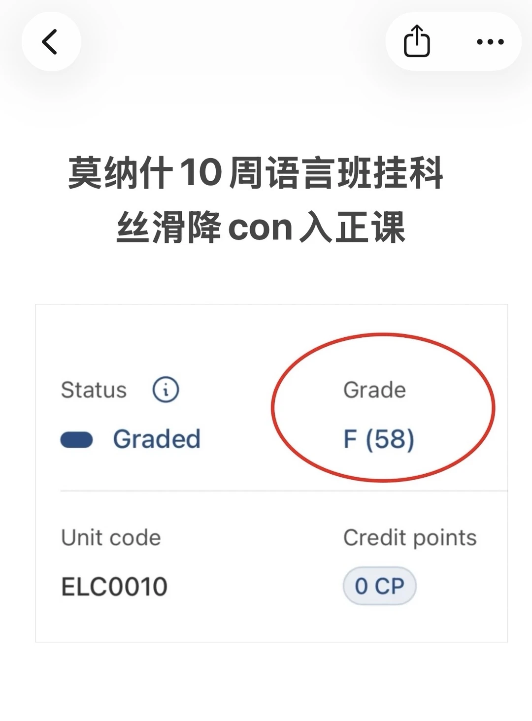 莫纳什10周语言班差2分，降con丝滑入正课 · 内容配图 2