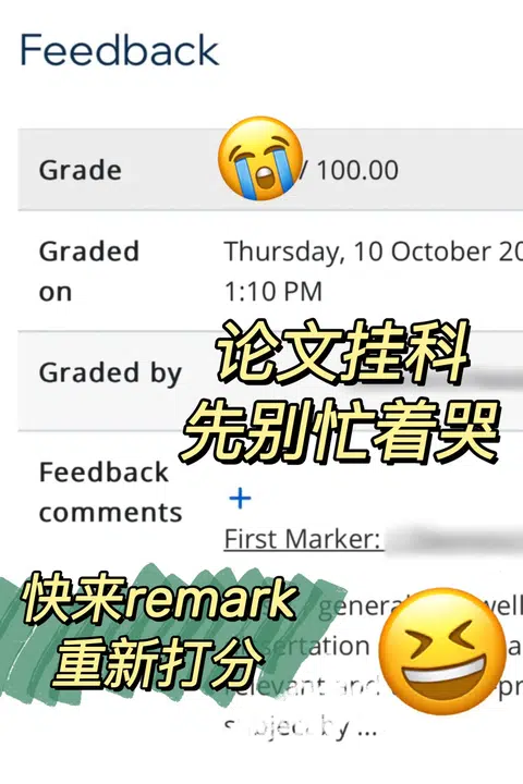英硕毕业论文出分！不理想的成绩‼️还能救 · 封面