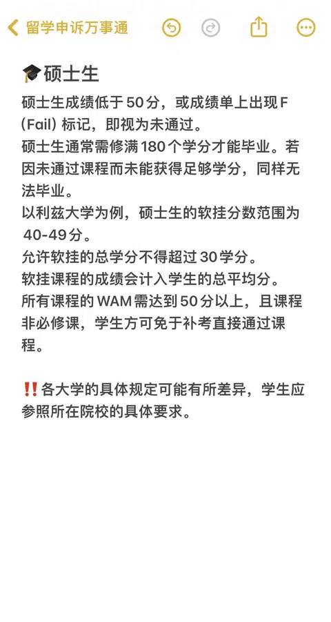 英国大学丨本科和硕士生挂科标准 · 内容配图 1