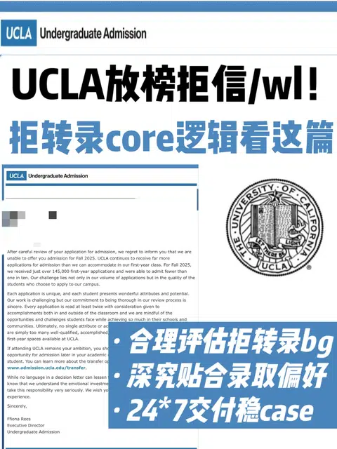 拿UCLA模板拒/wl但bg不错，评估拒转录可能性 · 封面
