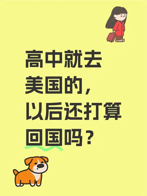 高中就出国的，好像大部分都是读完书就回国 · 封面