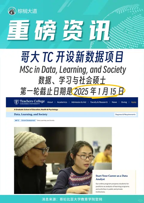 哥大TC 25fall项目设置&申请要求变动： · 内容配图 1
