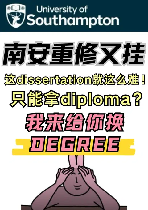 南安dissertation重修又挂？我给你换degree · 封面