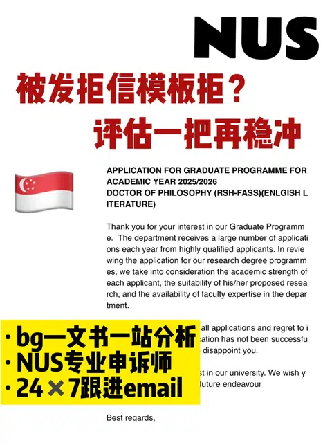 NUS被模板拒！精准分析文书问题带你稳进梦校 · 封面