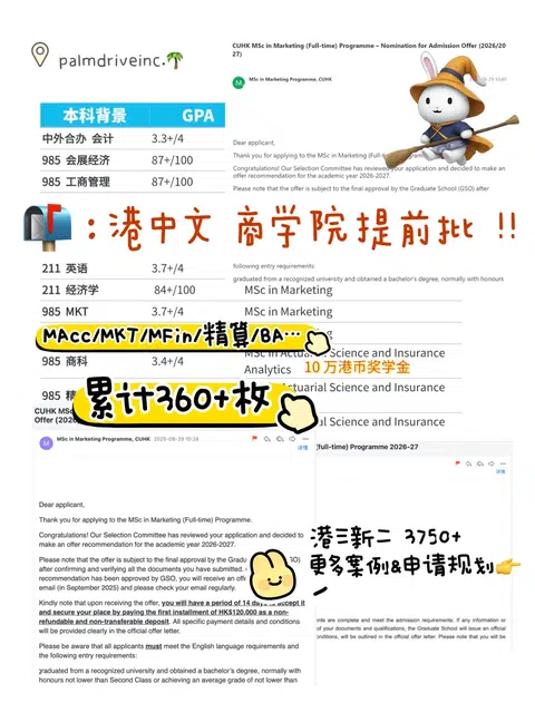 被360+港中文商科offer幸福地砸晕🫢 · 内容配图 1