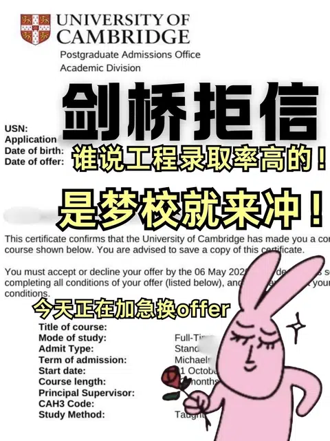 剑桥拒信，乱写申诉只会减分 · 封面