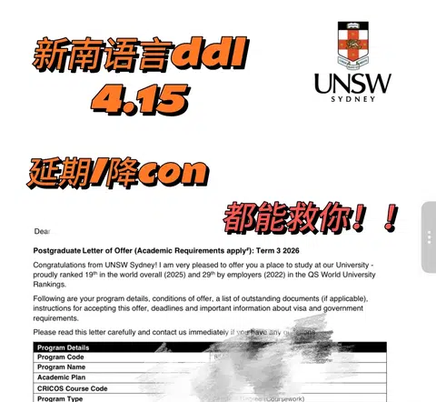 UNSW语言ddl，干等最危险 · 封面