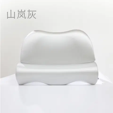 【枕梦蝶生】真“慢回弹”悬浮云朵颈椎支撑记忆枕 反弓护颈体态 · 山岚灰（舒适）现货 · 封面