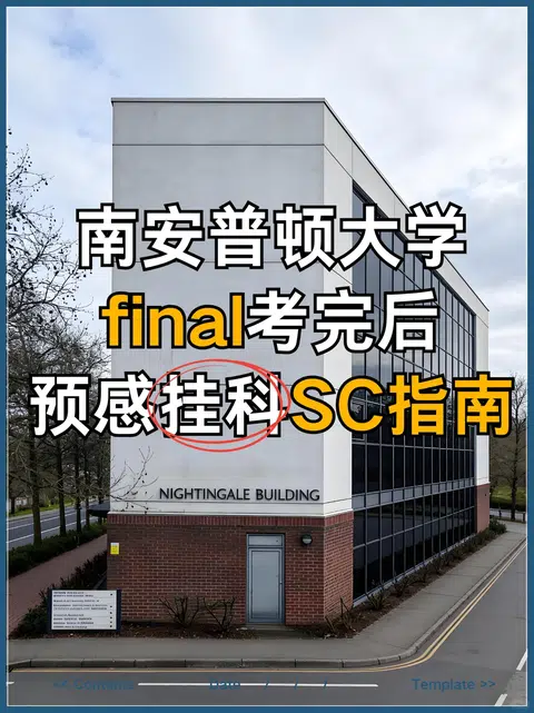 南安final考完后，预感挂科SC指南🙌 · 封面