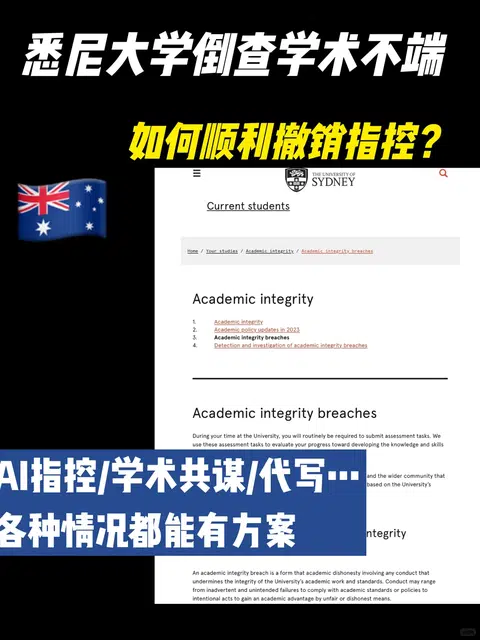 SYDNEY悉大倒查学术不端 被指控共谋怎么办 · 封面