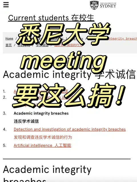 悉尼大学学术bu端，帮你15min拿下meeting！ · 内容配图 1