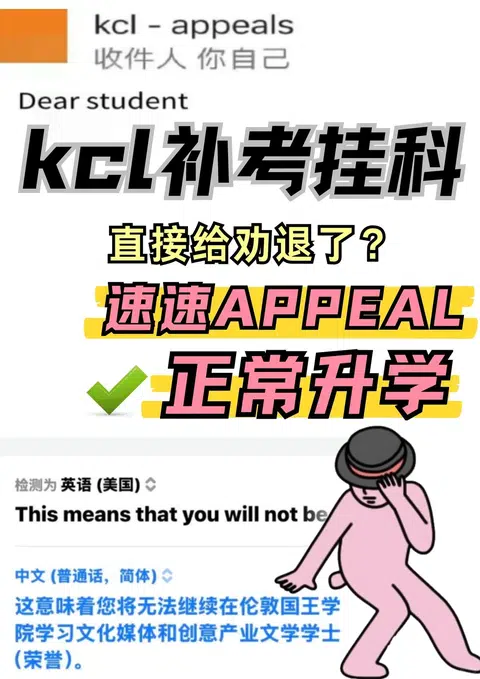 王的人做不成了？kcl补考挂科我来救你 · 封面