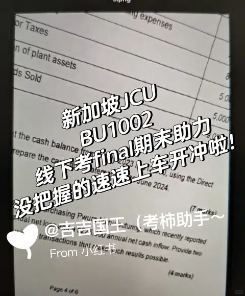 新加坡JCUBU1002期末助力，我有点是手段！ · 内容配图 1