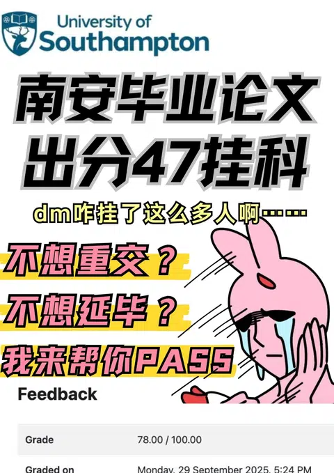 南安毕业论文47能pass！速来拿degree · 封面