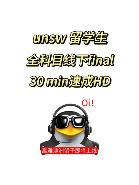 UNSW留学生全科目线下final速通❗❗❗ · 内容配图 1