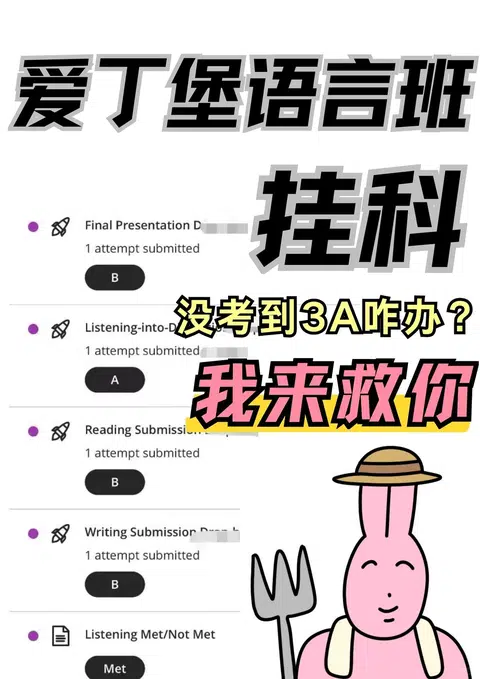 爱丁堡语言班出分没3A？我在线捞 · 封面