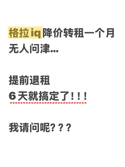 格拉IQ退租不能被违约金吓住 · 封面